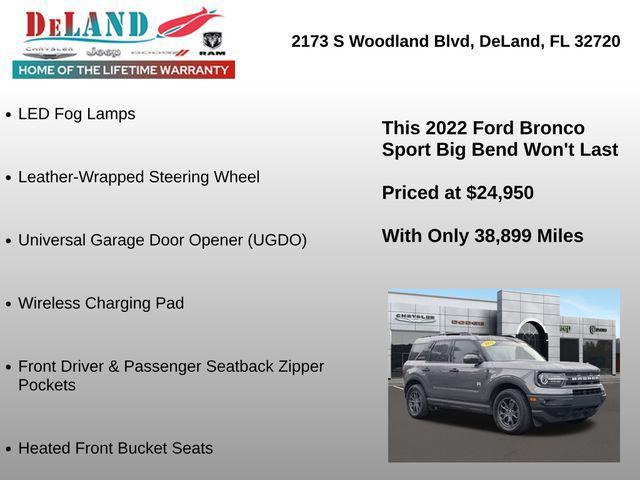 used 2022 Ford Bronco Sport car, priced at $24,950