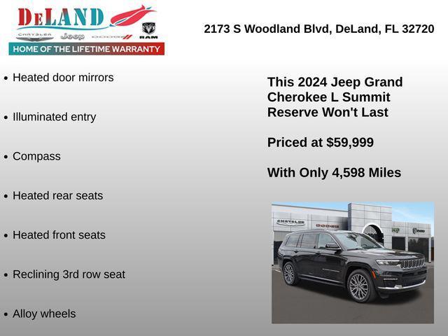 used 2024 Jeep Grand Cherokee L car, priced at $59,895