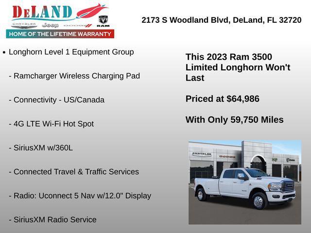 used 2023 Ram 3500 car, priced at $64,986