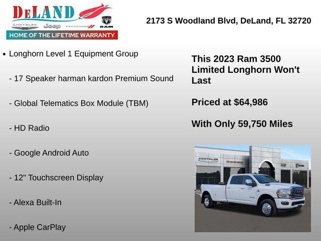 used 2023 Ram 3500 car, priced at $64,986