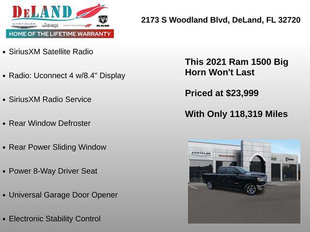 used 2021 Ram 1500 car, priced at $23,999