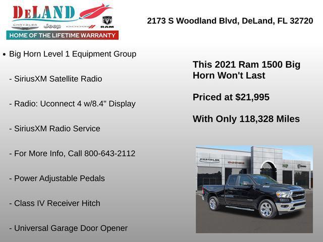 used 2021 Ram 1500 car, priced at $21,995