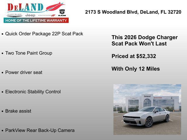 new 2026 Dodge Charger car, priced at $52,332