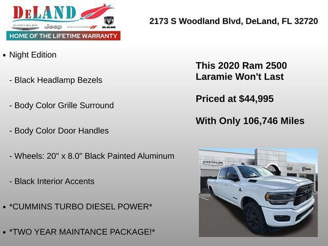 used 2020 Ram 2500 car, priced at $44,995