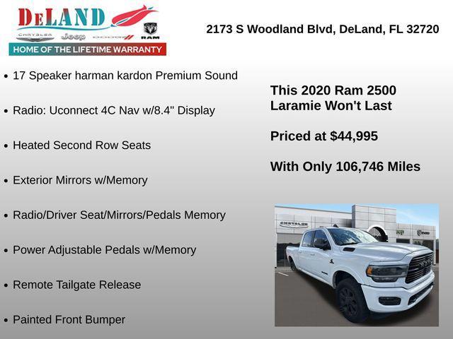 used 2020 Ram 2500 car, priced at $44,995