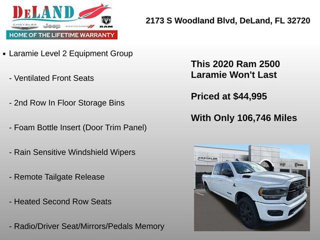 used 2020 Ram 2500 car, priced at $44,995