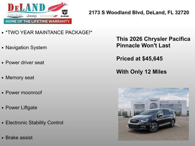 new 2026 Chrysler Pacifica car, priced at $45,645