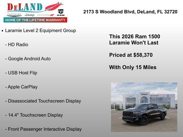 new 2026 Ram 1500 car, priced at $58,370