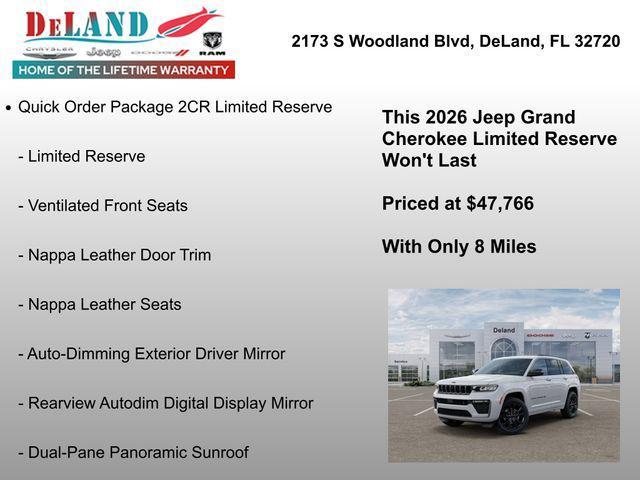 new 2026 Jeep Grand Cherokee car, priced at $47,766