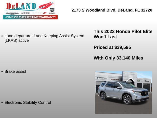 used 2023 Honda Pilot car, priced at $39,595