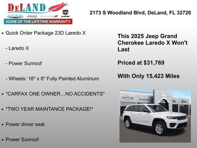 used 2025 Jeep Grand Cherokee car, priced at $31,769