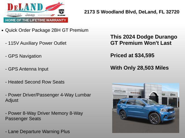 used 2024 Dodge Durango car, priced at $34,595