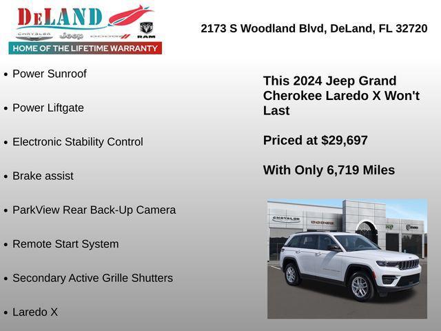 used 2024 Jeep Grand Cherokee car, priced at $29,697