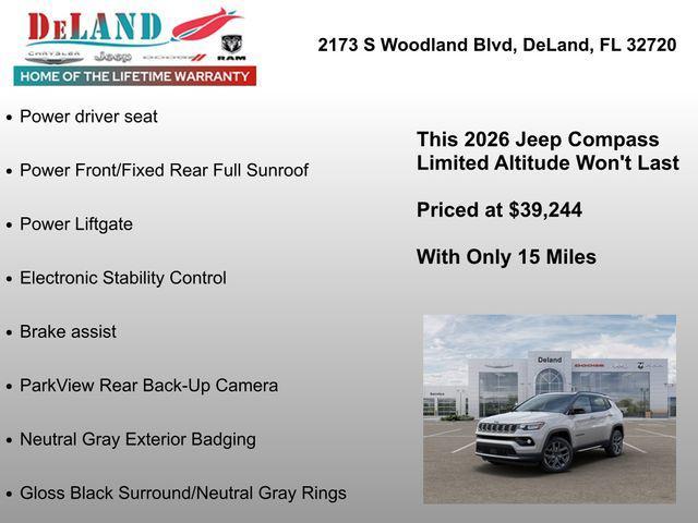 new 2026 Jeep Compass car, priced at $33,744