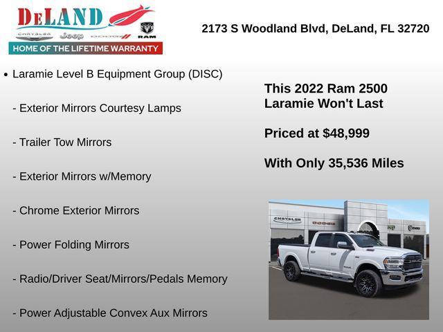 used 2022 Ram 2500 car, priced at $48,999