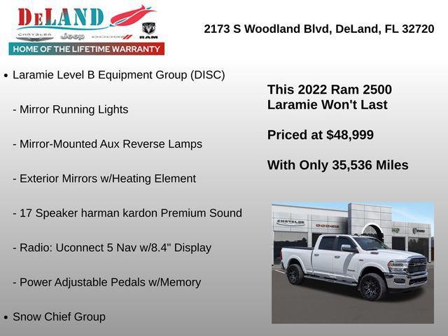 used 2022 Ram 2500 car, priced at $48,999