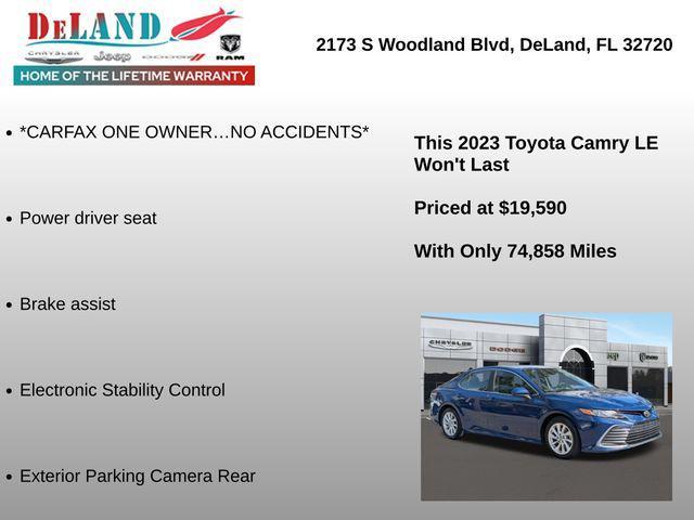 used 2023 Toyota Camry car, priced at $19,590