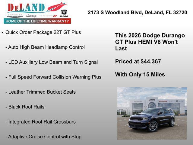 new 2026 Dodge Durango car, priced at $44,367