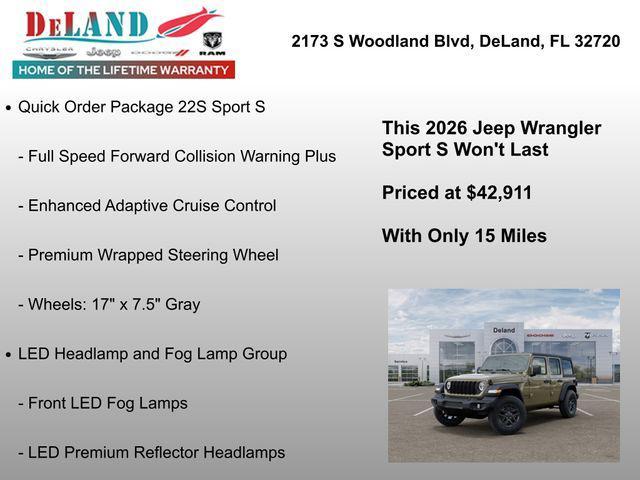 new 2026 Jeep Wrangler car, priced at $41,911