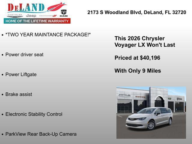 new 2026 Chrysler Voyager car, priced at $39,196