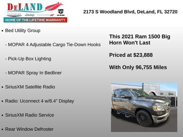 used 2021 Ram 1500 car, priced at $23,888