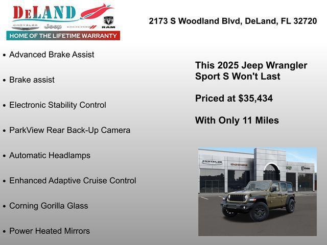 new 2025 Jeep Wrangler car, priced at $35,434