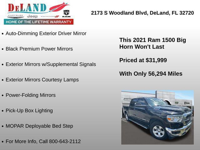 used 2021 Ram 1500 car, priced at $31,999