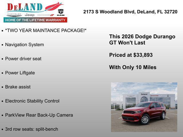 new 2026 Dodge Durango car, priced at $33,893