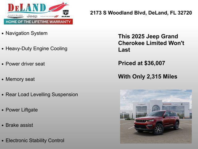 new 2025 Jeep Grand Cherokee car, priced at $36,007