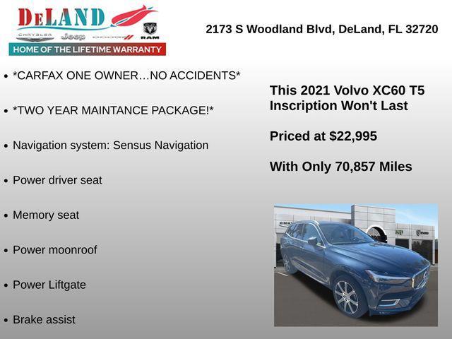 used 2021 Volvo XC60 car, priced at $22,995