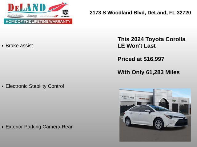 used 2024 Toyota Corolla car, priced at $16,997