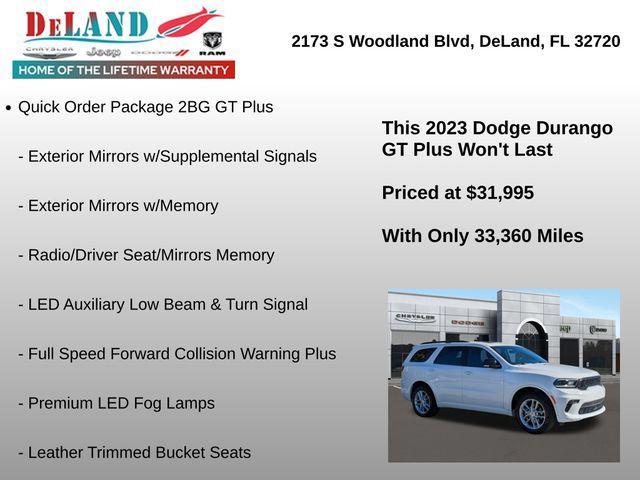 used 2023 Dodge Durango car, priced at $31,995