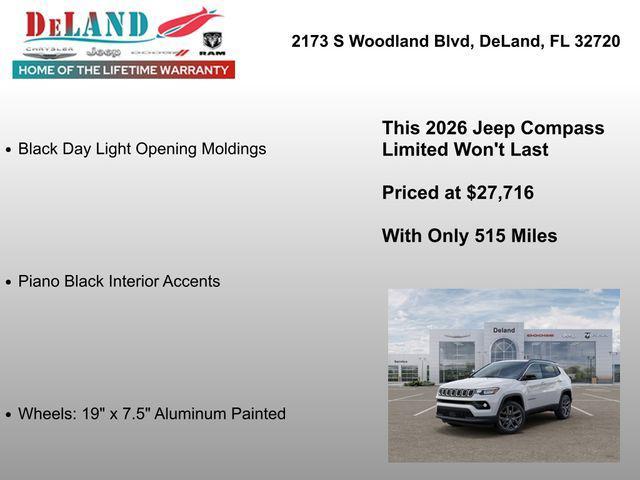 new 2026 Jeep Compass car, priced at $27,716