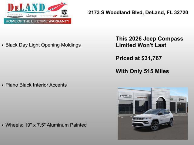new 2026 Jeep Compass car, priced at $31,767