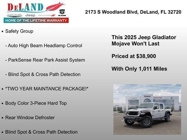 new 2025 Jeep Gladiator car, priced at $38,900