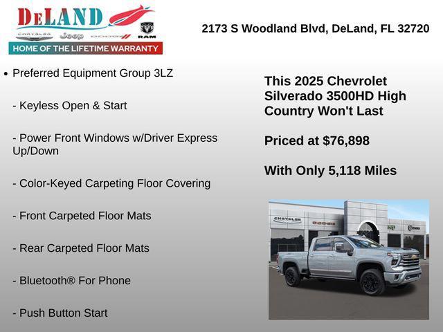 used 2025 Chevrolet Silverado 3500 car, priced at $76,898
