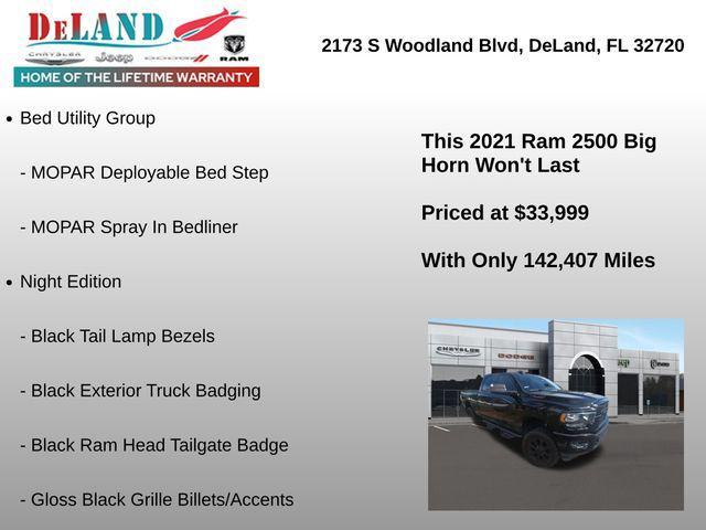 used 2021 Ram 2500 car, priced at $33,999