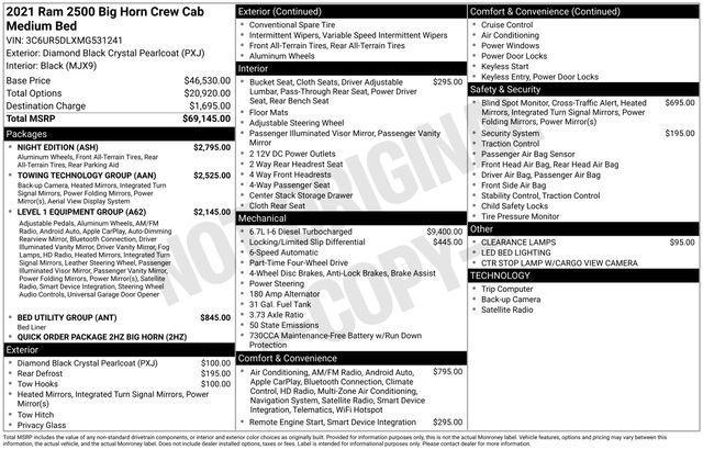 used 2021 Ram 2500 car, priced at $33,999