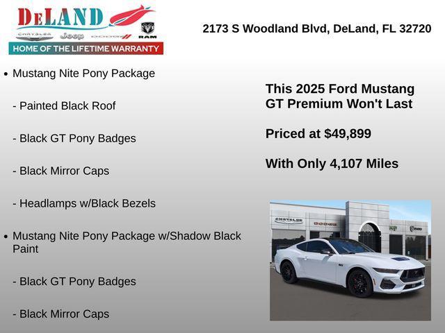used 2025 Ford Mustang car, priced at $49,899