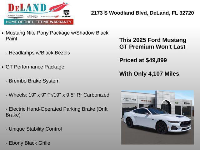 used 2025 Ford Mustang car, priced at $49,899