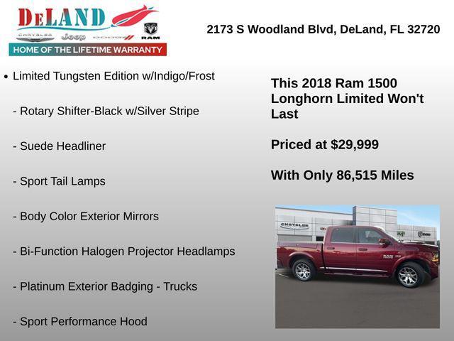 used 2018 Ram 1500 car, priced at $29,999