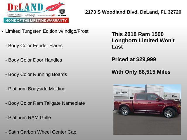 used 2018 Ram 1500 car, priced at $29,999