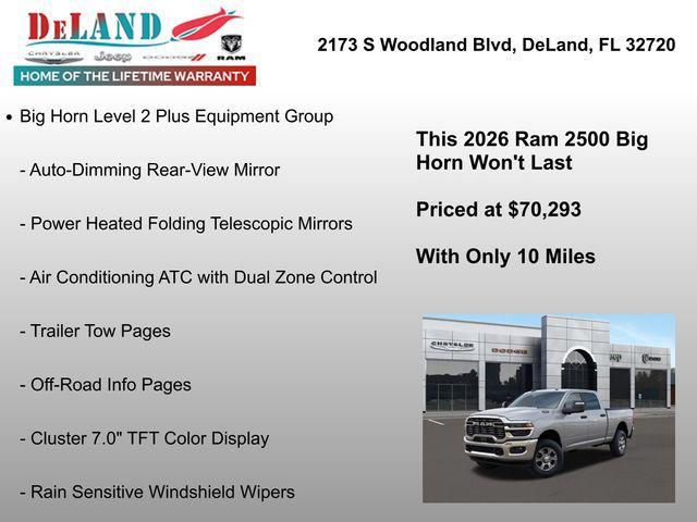 new 2026 Ram 2500 car, priced at $69,293