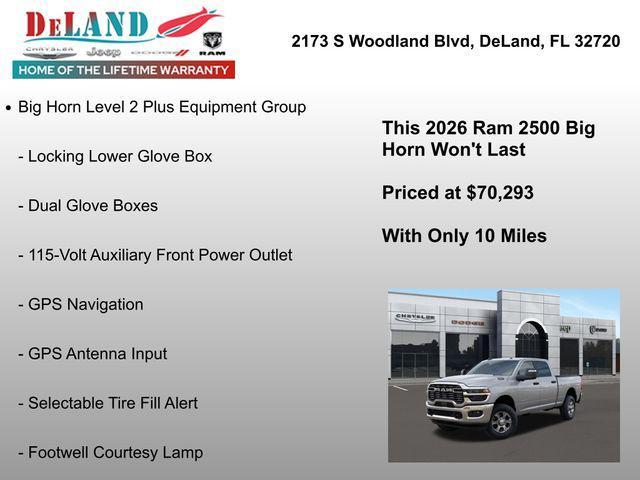 new 2026 Ram 2500 car, priced at $69,293
