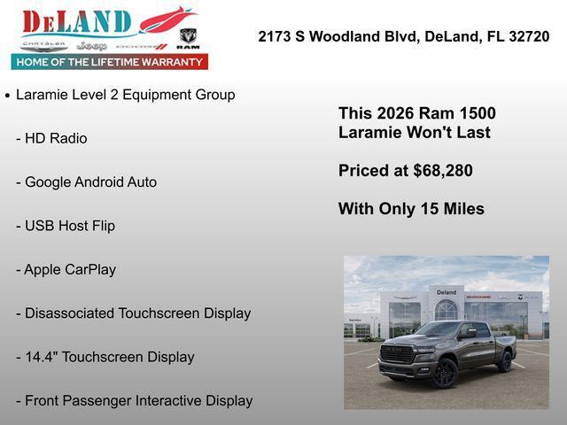 new 2026 Ram 1500 car, priced at $68,280