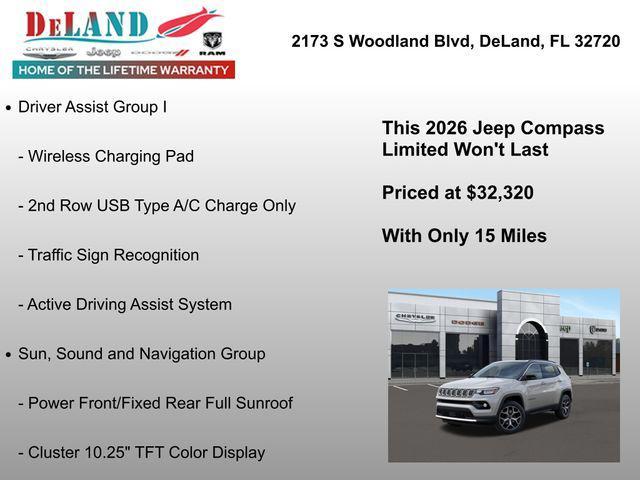 new 2026 Jeep Compass car, priced at $31,776