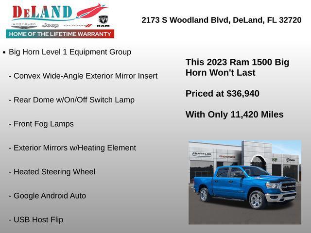 used 2023 Ram 1500 car, priced at $36,940