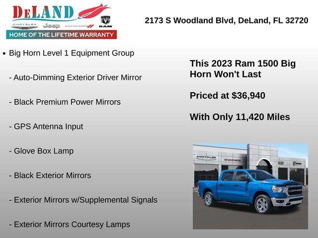 used 2023 Ram 1500 car, priced at $36,940