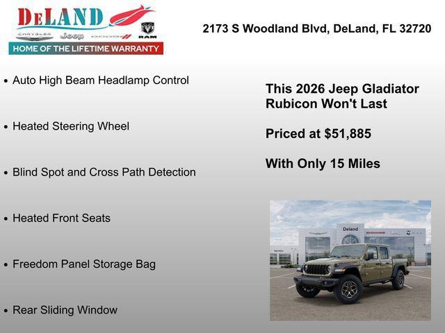 new 2026 Jeep Gladiator car, priced at $50,885