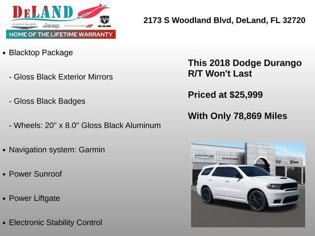 used 2018 Dodge Durango car, priced at $25,999
